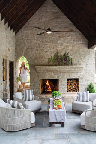 Hinkley Lighting 903680F-LDD Sculpt 80" 3 Blade Indoor / Outdoor - Matte Black