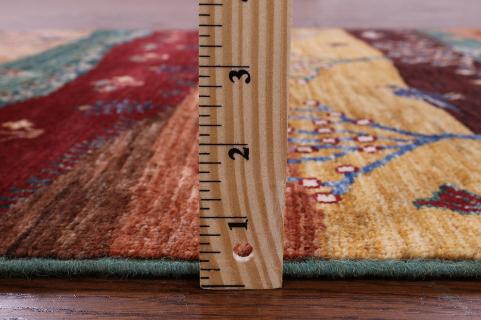 2' 9" X 4' 1" Hand-Knotted Tribal Persian Gabbeh Rug Q9986