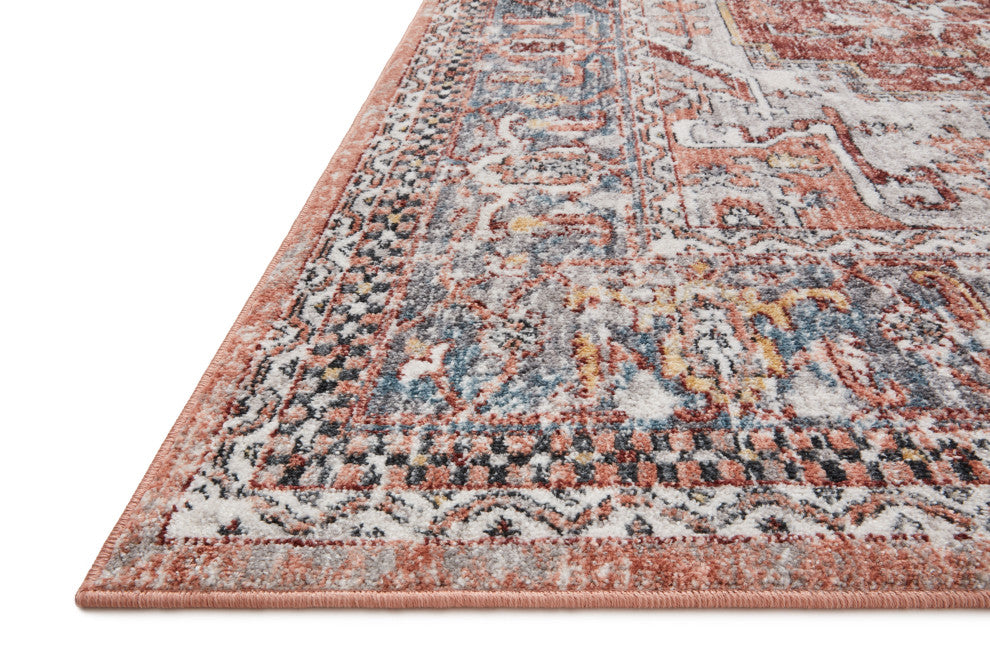 Loloi II Cassandra Rust / Multi 18" X 18" Swatch Area Rug