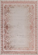 Decorative Geometric Damask Transitional Oriental Rug Turkish Carpet 10x13