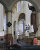 Cornelis De Man Interior of the Oude Kerk in Delft Wall Decal