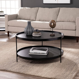 Vestal Round Farmhouse Style Cocktail Table
