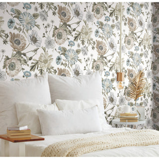 Vintage Poppy Peel and Stick Wallpaper