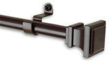 Frame 7/16" Cafe Curtain Rod, Cocoa, 28-48"