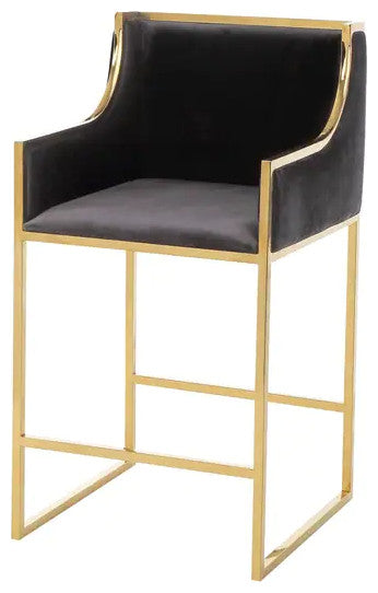 Bella Velvet Arm stool