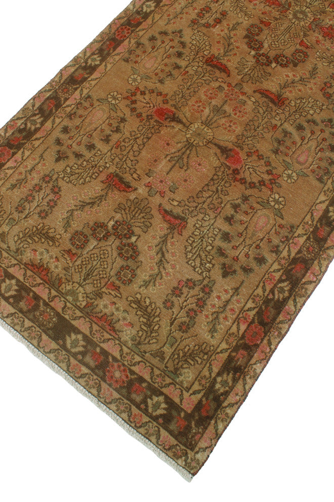Fine Vintage Distressed Nazifa Beige Runner