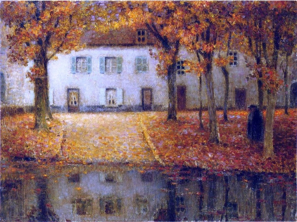 Henri Le Sidaner Small House by the Eau River at Chartres Gallery Wrapped Canvas