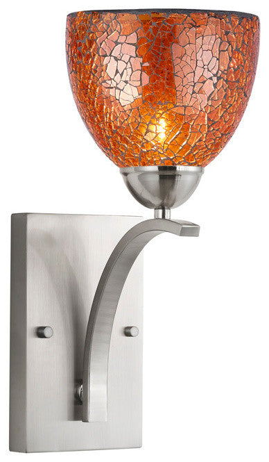North Bay 1-Light Wall Sconce, Satin Nickel