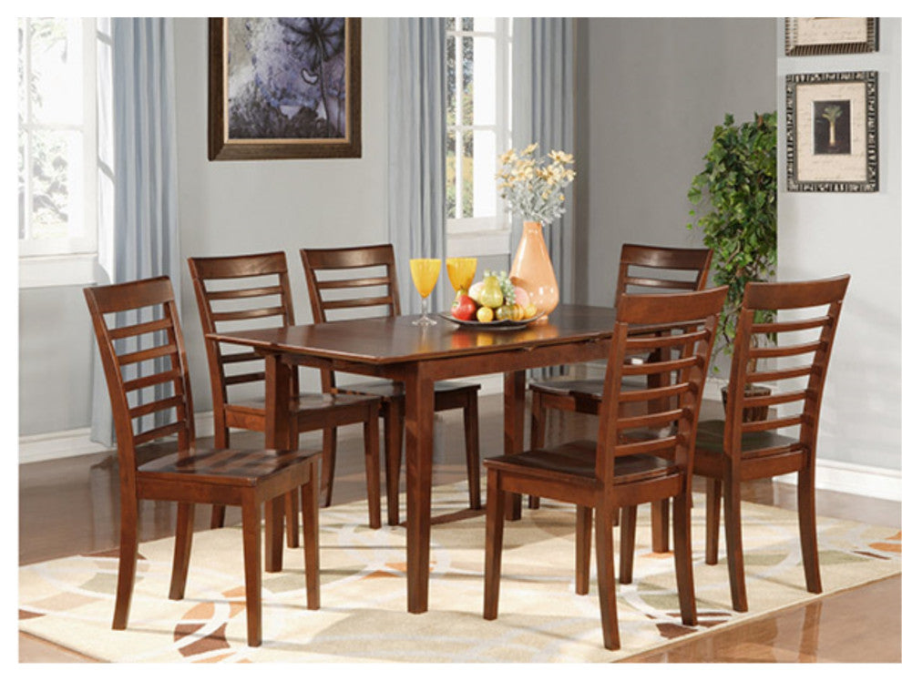 7 Pc Small Kitchen Table Set - Kitchen Table With 6 Kitchen Chairs
