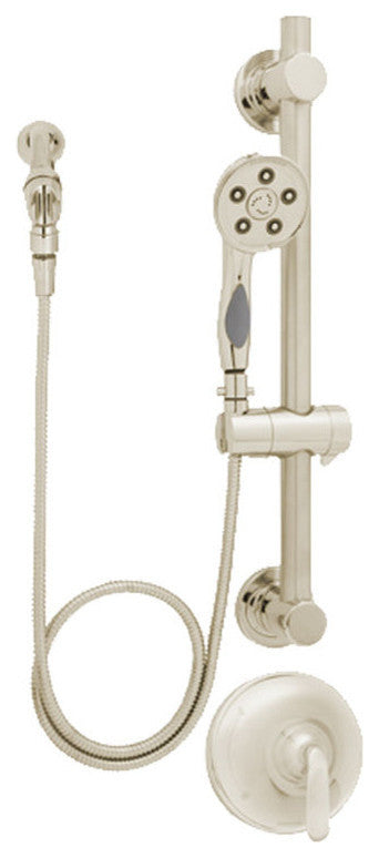 Speakman Sm-7080-Ada-Pbn Caspian Brushed Nickel Shower and Tub Combination