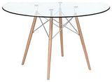 Eiffel Glass Dining Table, 36"