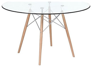 Eiffel Glass Dining Table, 36"