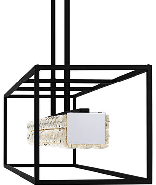 Quoizel PCDZ148 Dazzle 48"W LED Crystal Linear Chandelier - Soft Gold