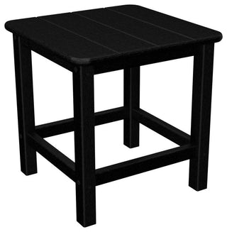 Polywood Seashell 18" Side Table, Black
