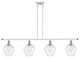 Innovations 516-4I-WPC-G654-8-LED 4-Light Island Light, White, Polished Chrome