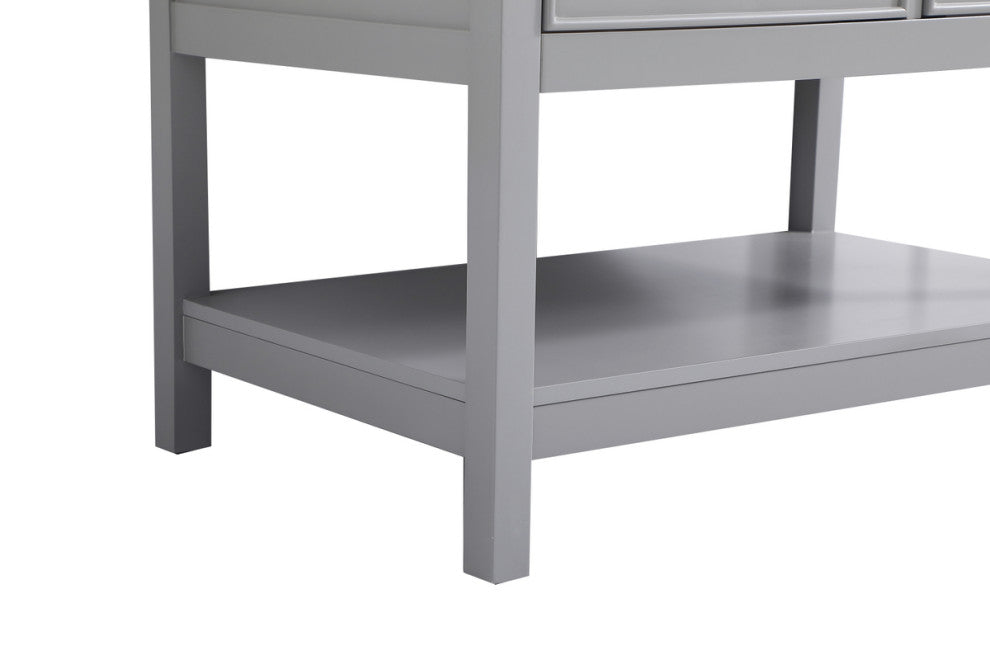 Skylar 36" Single Bathroom Vanity, Gray, With Backsplash