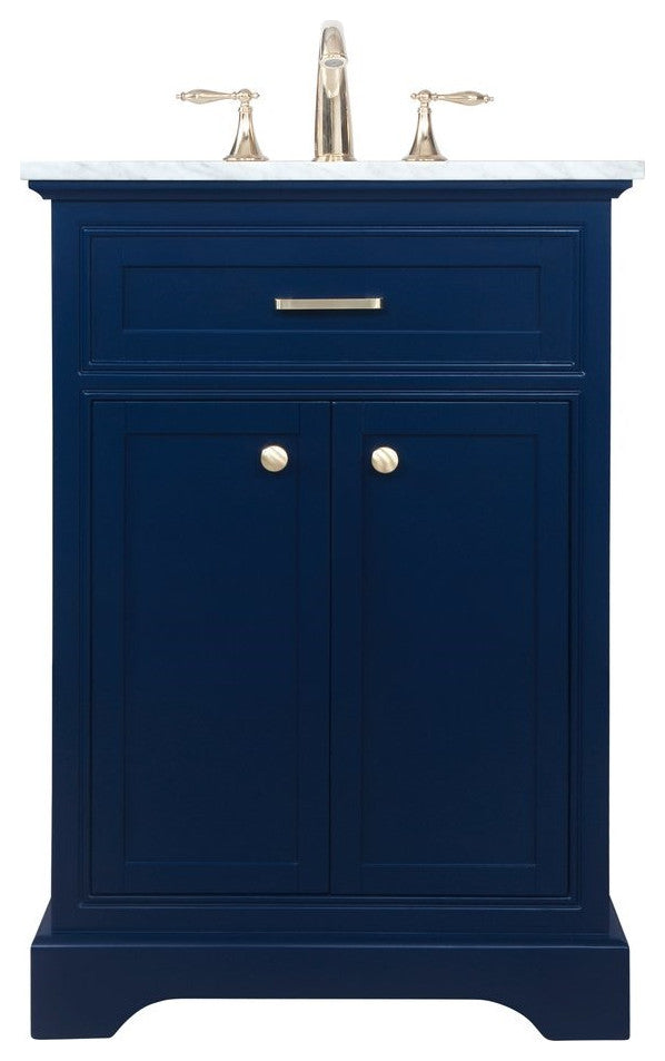 Elegant Decor Americana Bathroom Vanity Blue