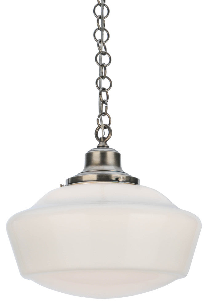 16W Revival Schoolhouse W/Traditional Globe Pendant