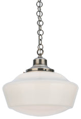 16W Revival Schoolhouse W/Traditional Globe Pendant
