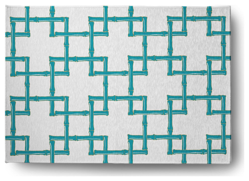 Bamboo Spring Chenille Rug, Explorer Blue, 5'x7'