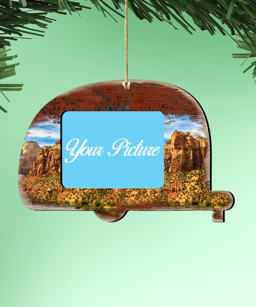 Camper Woodsy Picture Frame Set of 2