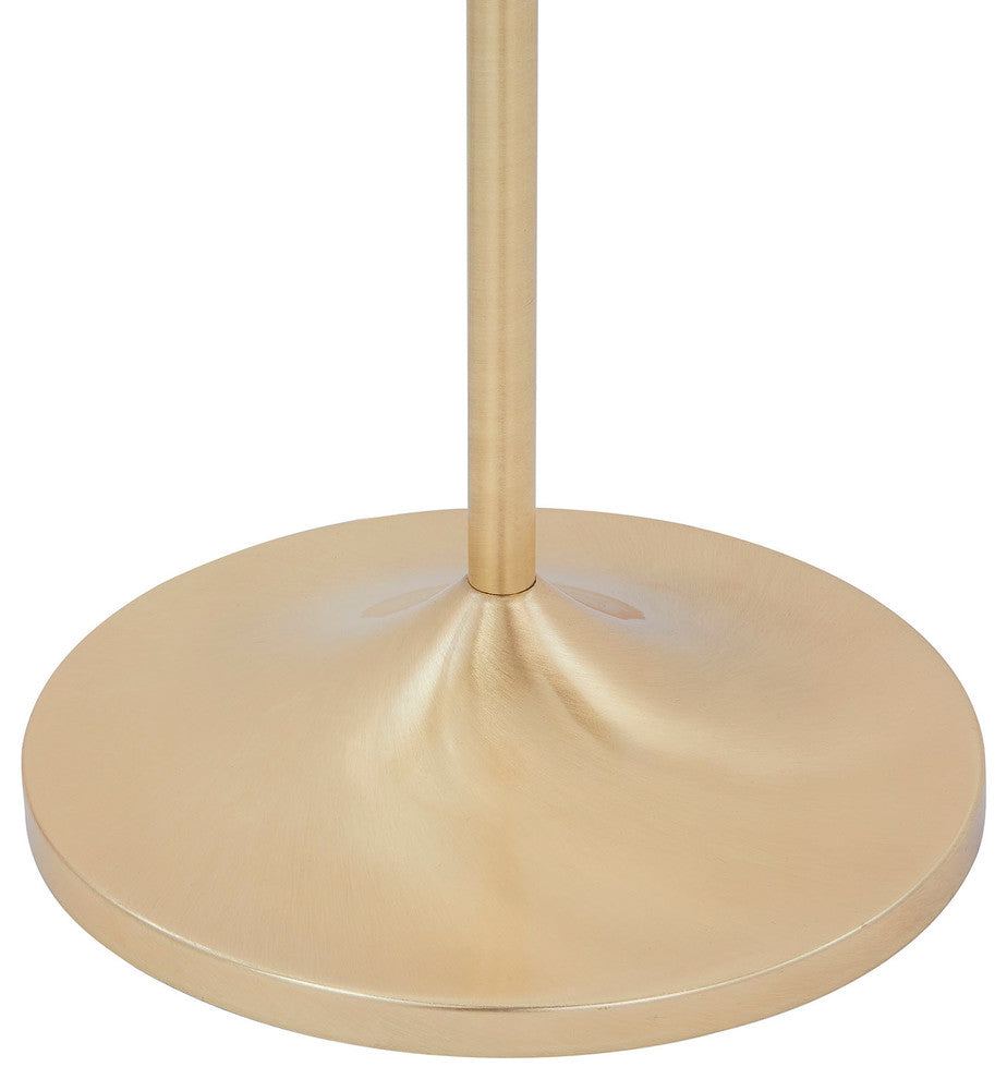 Leipzig LED Torchiere, Satin Brass