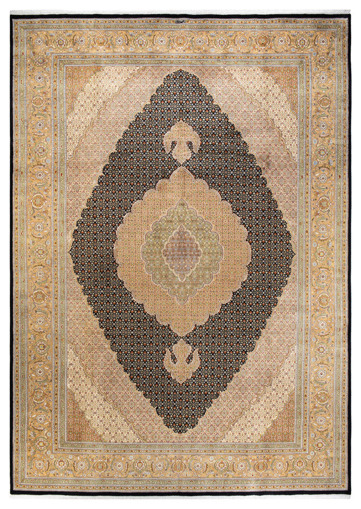 Mogul, One-of-a-Kind Hand-Knotted Area Rug Black, 10' 2 x 14' 10