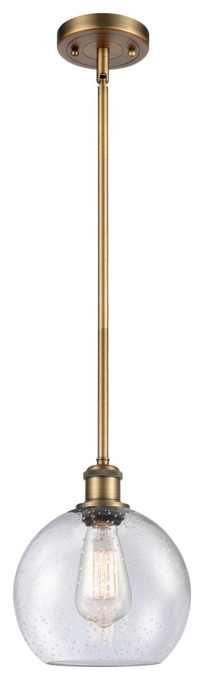 Innovations Lighting 516-1S-BB-G124-8-LED Athens 1 Light 8" Mini Pendant
