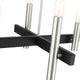 Brushed Nickel Mid Century Modern, Urban, Scandinavian, Chandelier