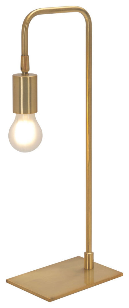Table Lamp, Steel Metal, Brass, Gold, Kitchen Lounge Bistro Lobby Hospitality