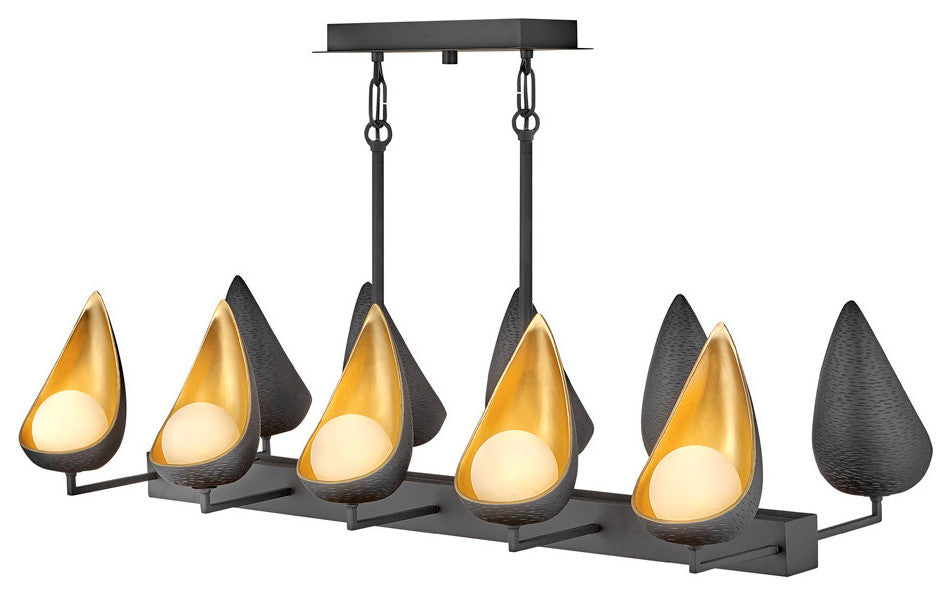 Hinkley Ren Medium Ten Light Linear, Black*