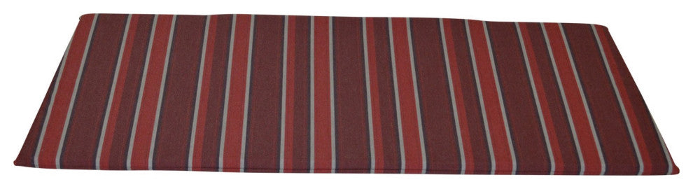 Double Rocker Seat Cushion, Red Stripe