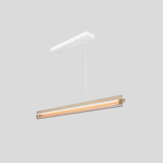 Nubis Linear Pendant, White Washed Oak, White Canopy, Linear Canopy, LED, 3000k