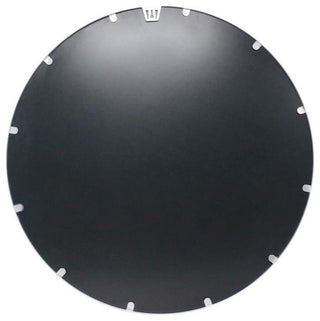 Julianne Round Metal Framed Wall Mirror, Silver, 30"