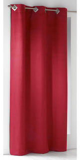 Luxurious Suede Window Curtain - Elegant Soft Texture Drapery, 95x55 Inches, Red, 1 Panel