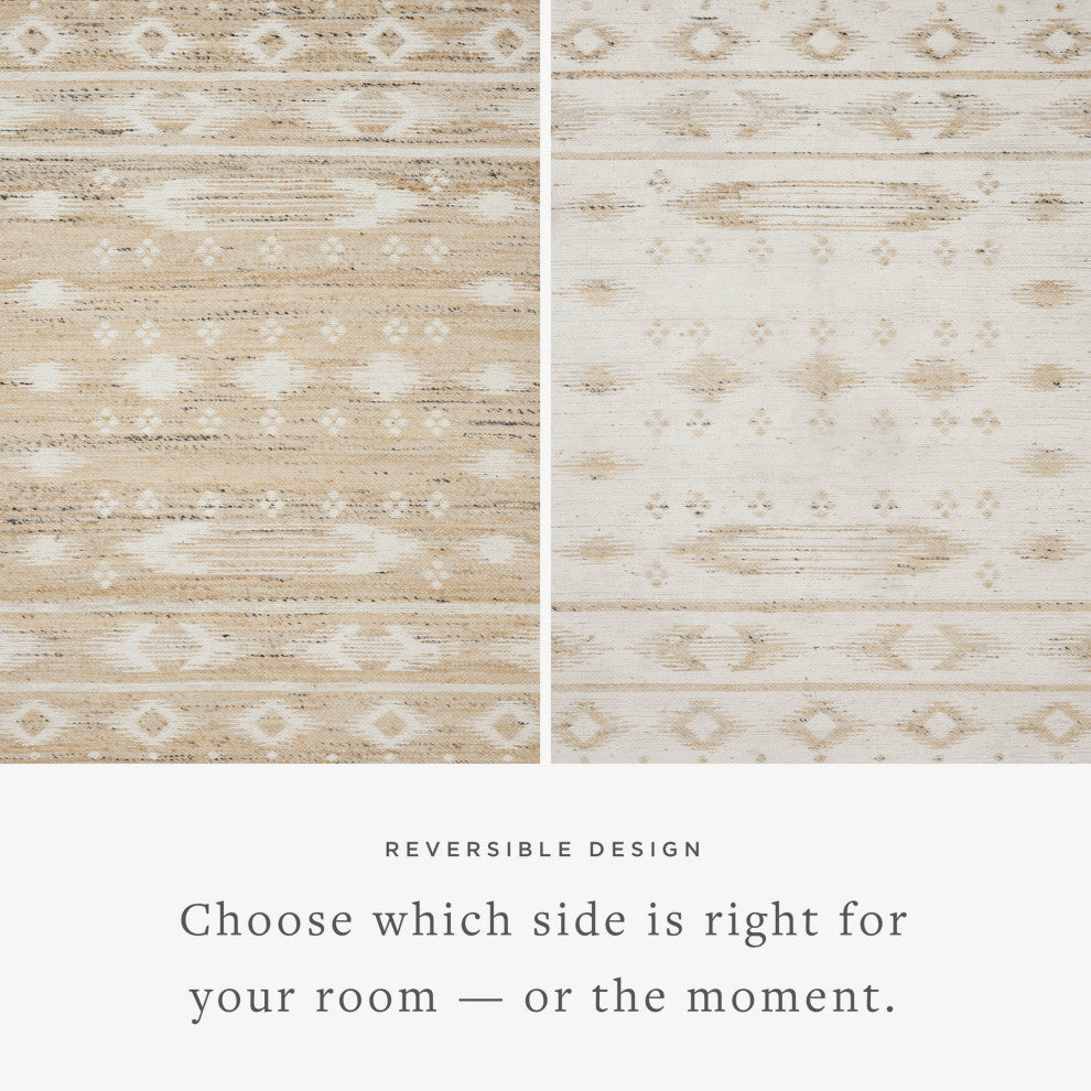 Angela Rose x Loloi Rivers Natural / Ivory 7'-9" x 9'-9" Area Rug