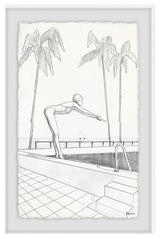 "Dive" Framed Painting Print, 8"x12"