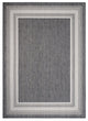 8" x 10" Gray Framed Indoor Outdoor Area Rug