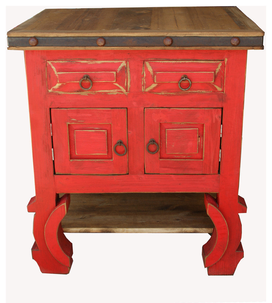 Dealno Rustic Reclaimed Wood Bathroom Vanity, 40"x20"x32", Fake Drawers