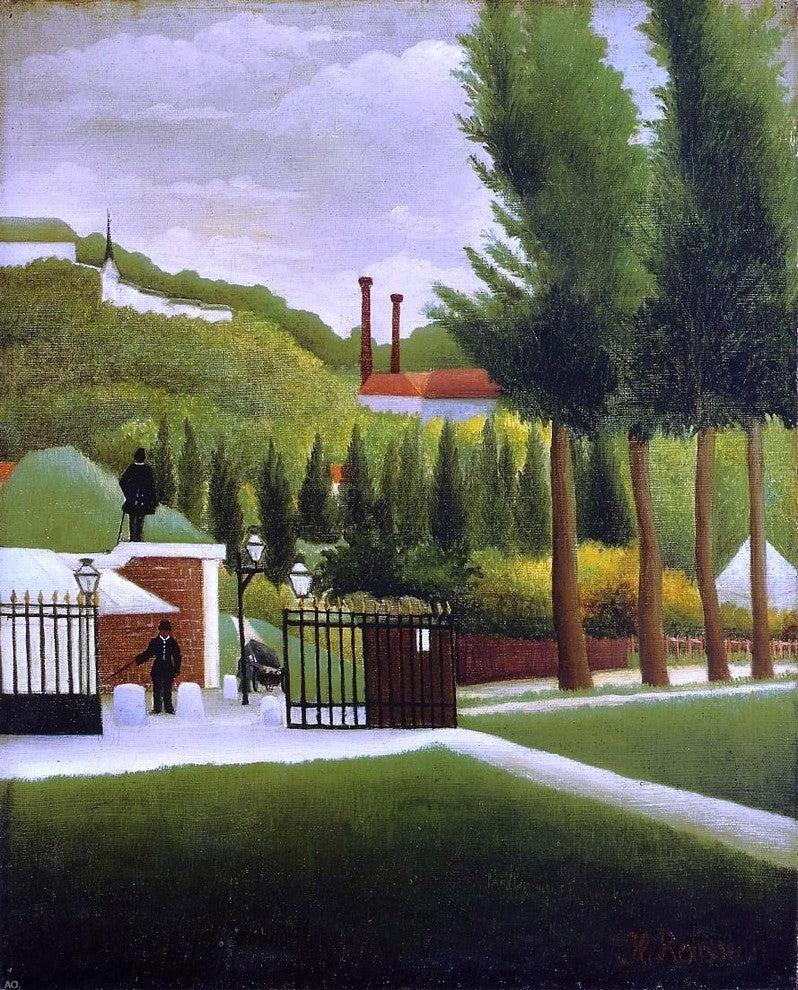 Henri Rousseau The Customs House, 20"x25" Gallery Wrapped Canvas Print