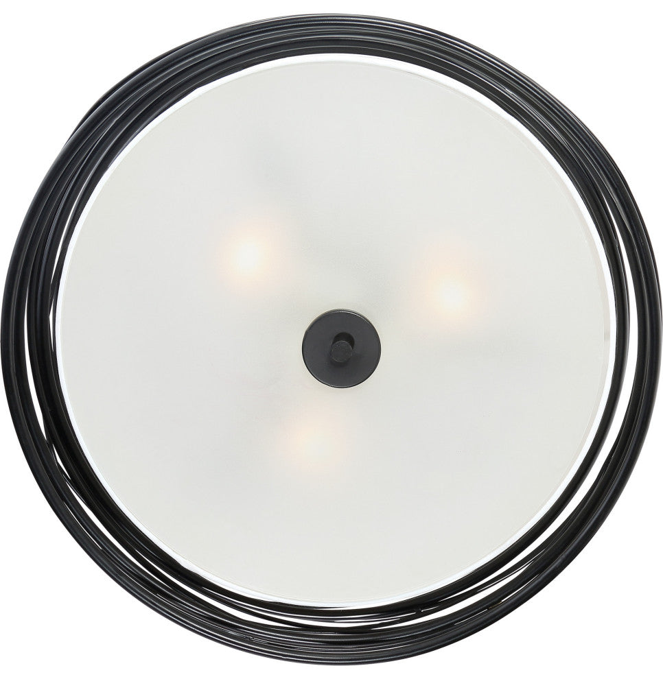 Quoizel SPL1720 Spiral 3 Light 20"W Semi-Flush Drum Ceiling - Light Gold