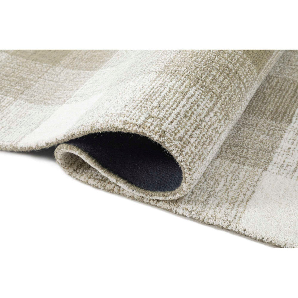 Jaipur Plaid Area Rug, Gray, 2'6"x8'