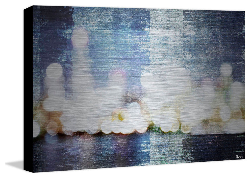 "City Scape" UV Ink Print on Brushed Aluminum, 60"x40"