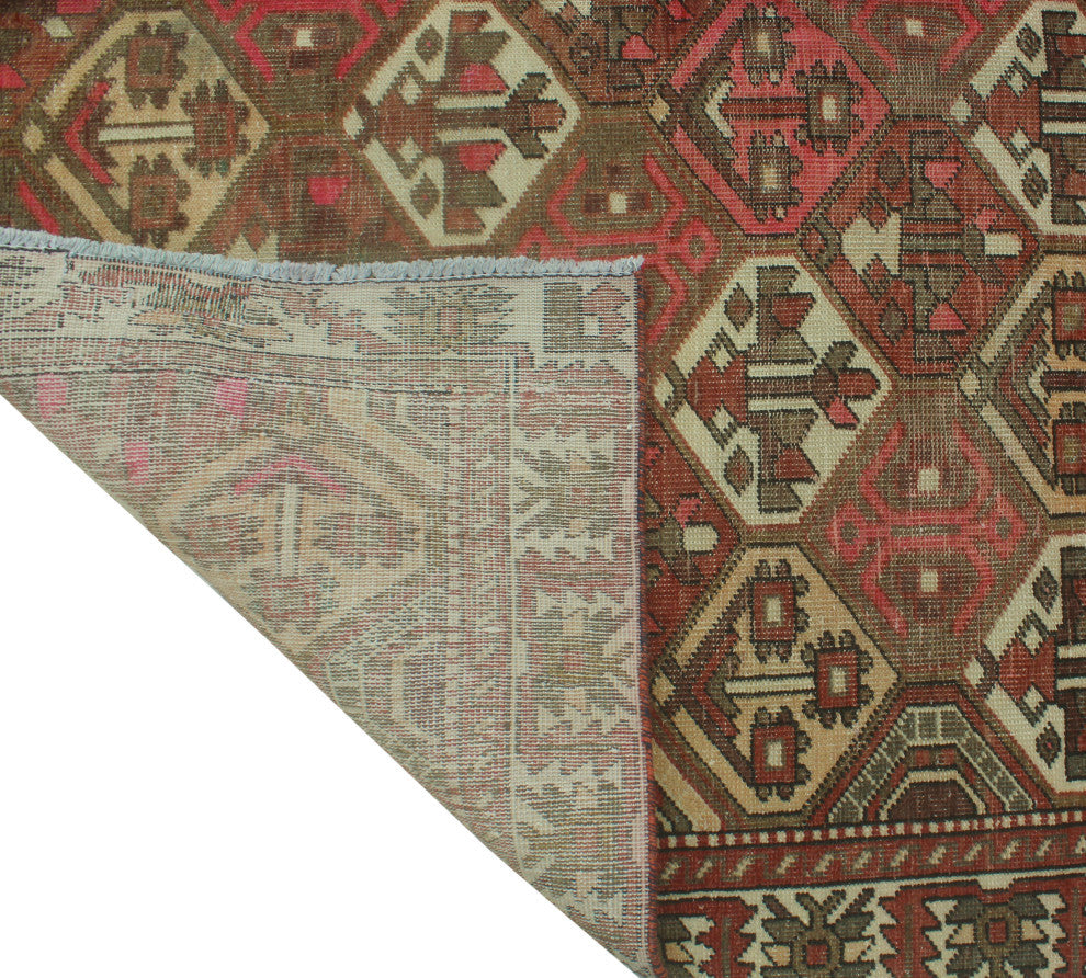 Semi-Antique Waite Brown/Ivory Rug, 6'3x8'6