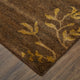 Weave & Wander Aleska Oriental Floral Hand Knot Wool Rug, Brown, 8'6"x11'6"