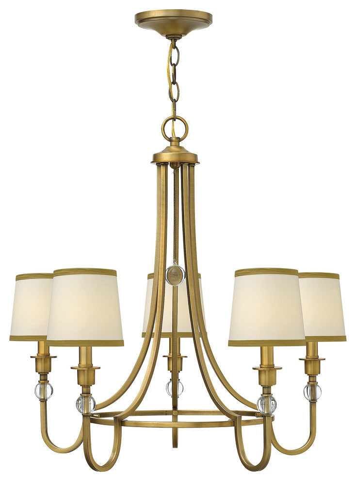 Hinkley Morgan Chandelier Small Single Tier, Brushed Bronze