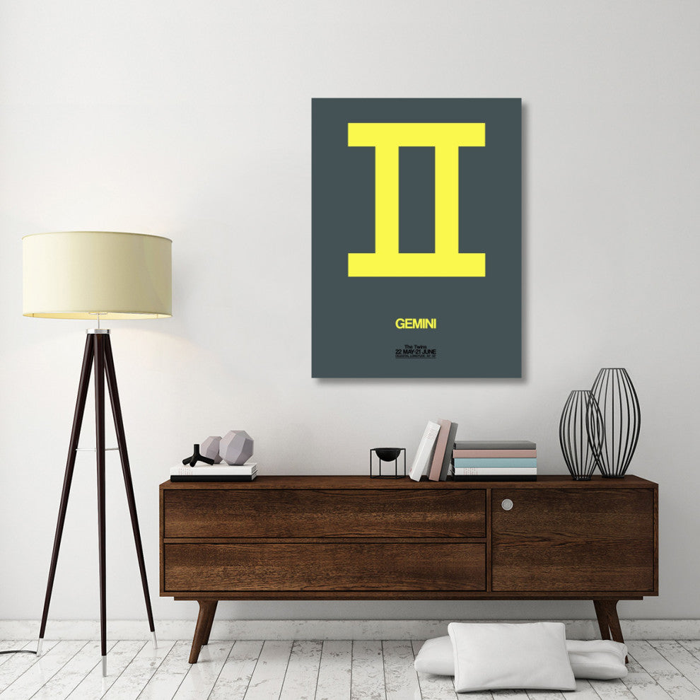 "Gemini Zodiac Sign Yellow" Fine Art Print