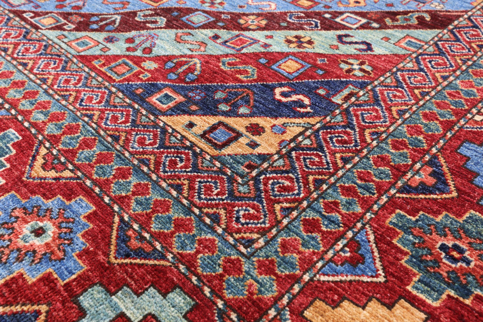 Persian Gabbeh Shall Handmade Rug 8' 0" X 9' 6" Q5011