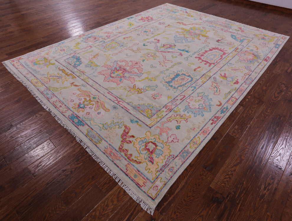 8' 11" X 12' 1" Turkish Oushak Handmade Wool Rug - Q16082