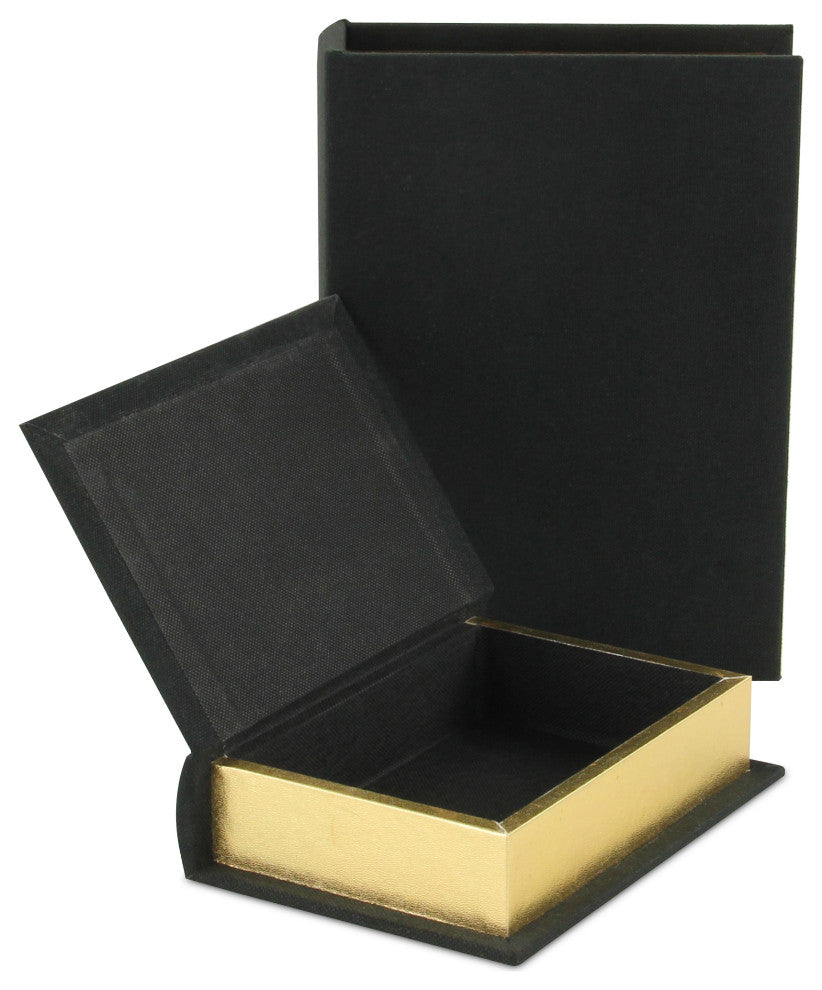 Canter Isle Black Linen Book Box Set